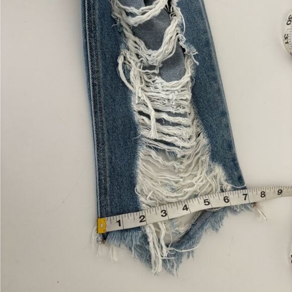 NWT Jeans 13 Cello Distressed Ripped Shredded Mom Y2K Grunge Festival Streetwear - Picture 7 of 14